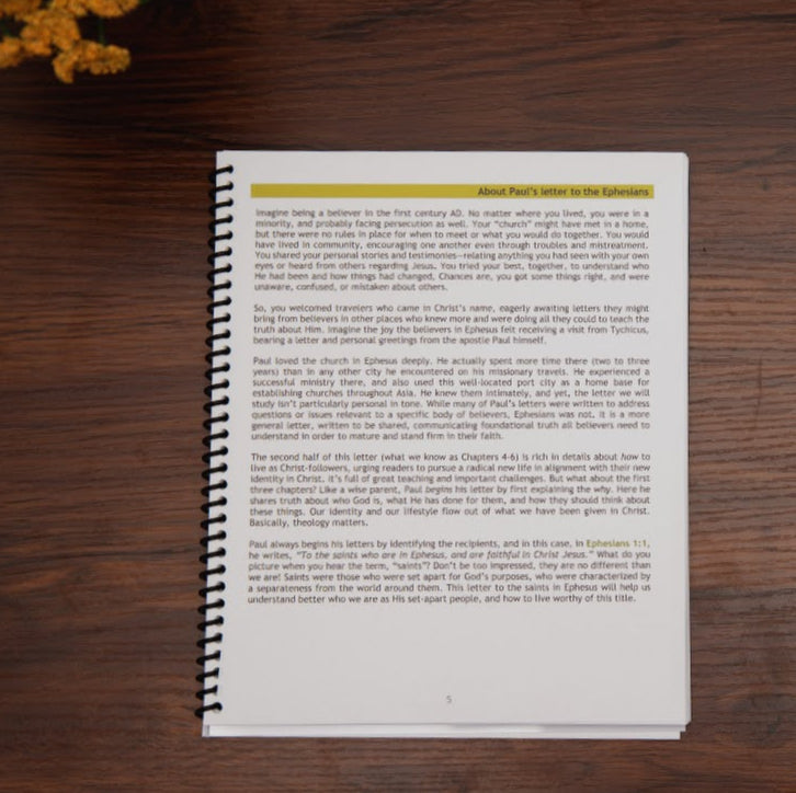 Intro page: About Paul's letter to the Ephesians, from Live Like You Believe, study on Ephesians