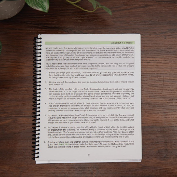 Sample lesson from Return to Me, Minor Prophets 1 Bible study