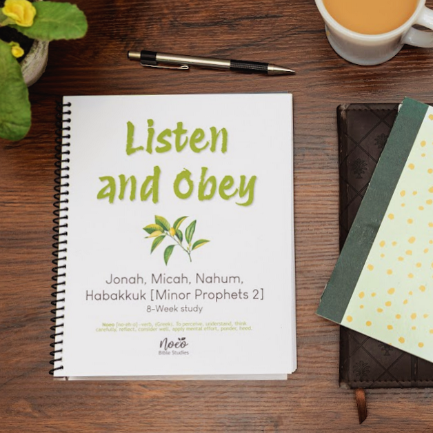 Listen and Obey, Minor Prophets 2: Workbook on table