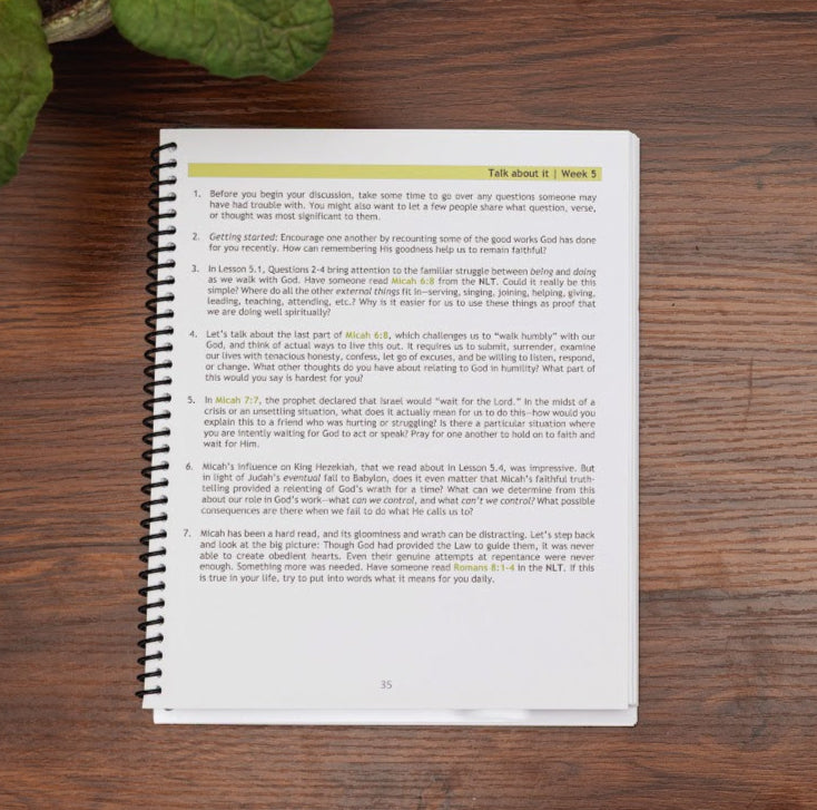 Sample lesson from Listen and Obey, Minor Prophets 2 Bible study