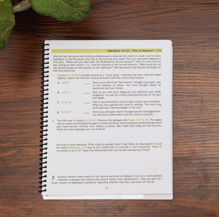 Sample lesson from Listen and Obey, Minor Prophets 2 Bible study