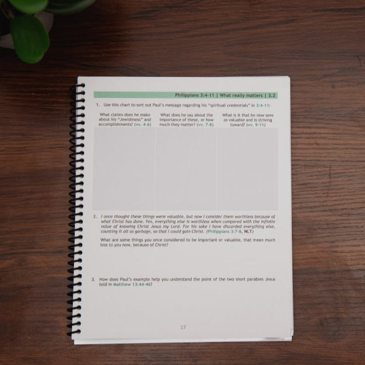 Sample lesson from Set Your Mind, Philippians, Colossians, Philemon Bible study