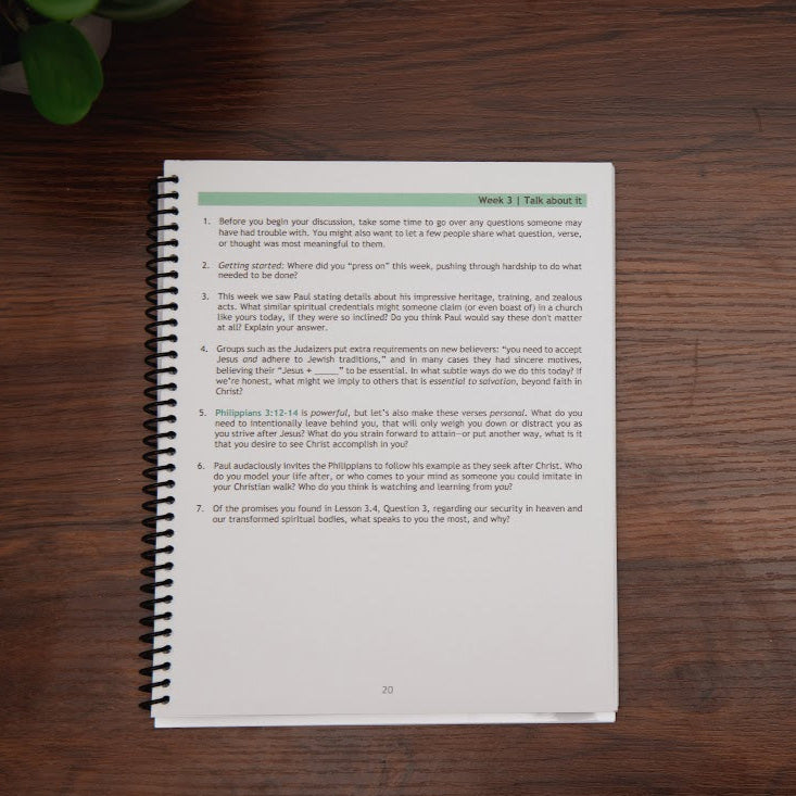 Sample lesson from Set Your Mind, Philippians, Colossians, Philemon Bible study