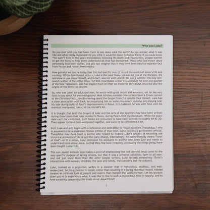 Intro page: Who is Luke?, from Know for Sure, study on the Gospel of Luke
