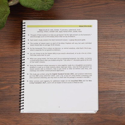 Intro page: How to use this Noeo study, from Listen and Obey workbook