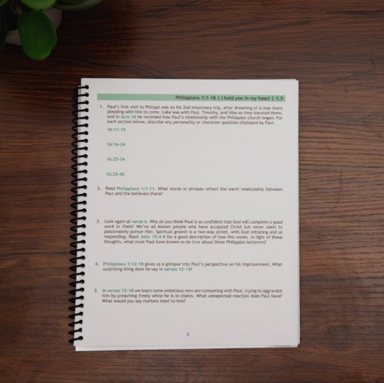 Sample lesson from Set Your Mind, Philippians, Colossians, Philemon Bible study