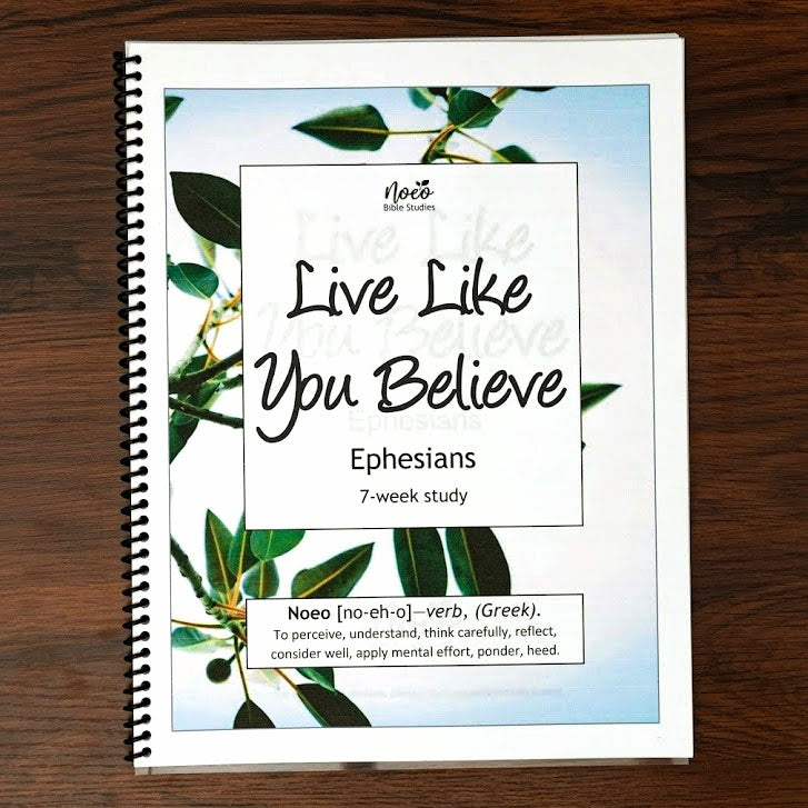 Workbook cover: Live Like You Believe, Ephesians Bible study